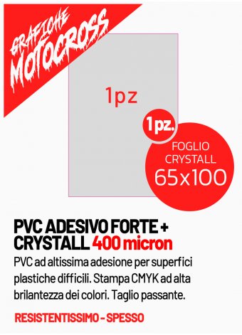 Foglio Crystall lucido 65x100 0,4mm